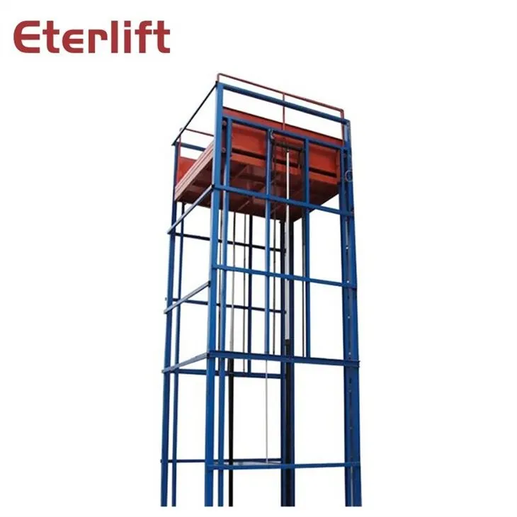 2 Pillars Cargo Lift For Warehouse