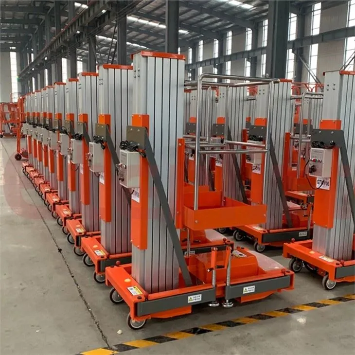 پلت فرم کاری هوایی تک دکل آلومینیومی