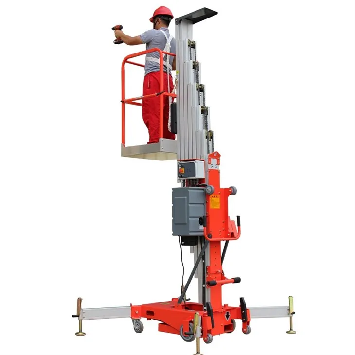 Push Around Single Mast Lift