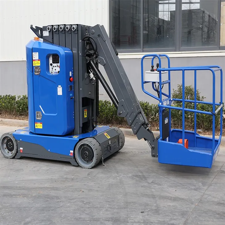 خود{0}}بالابر دکل عمودی با جیب